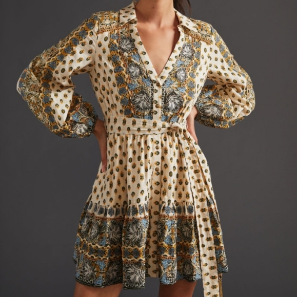 Anthropologie Floral Mini Dress - Picture 14 of 14